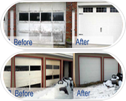 Garage Door Before and After